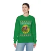 Bigfoot Santa Jesus Riding On A Dinosaur Ugly Christmas Sweatshirt For Women