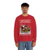 Happy Holidays Santa Jesus Christmas Sweatshirt For Men