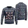 Sexy Shades Of Santa Ugly Christmas Sweater Navy - variant image 1