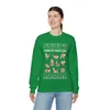 Sexy Shades Of Santa Ugly Christmas Sweatshirt Womens