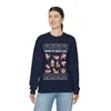 Sexy Shades Of Santa Ugly Christmas Sweatshirt Womens