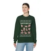 Sexy Shades Of Santa Ugly Christmas Sweatshirt Womens