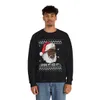 Black Santa Where My Hos At Christmas Sweatshirt For Men - variant image 1