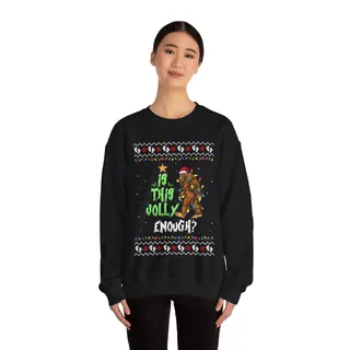 Sasquatch Christmas Sweater Women