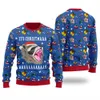 Its Christmas Screaming Raccoon Christmas Sweater Royal - variant image 1