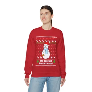 Snowman Ugly Christmas Sweatshirt For Women