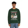 North Swole Reindeer Santa Christmas Sweatshirt For Men