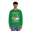 North Swole Reindeer Santa Christmas Sweatshirt For Men