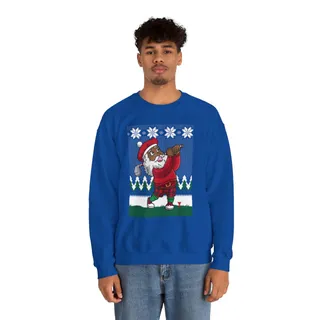 Golfer Santa Ugly Xmas Sweatshirt