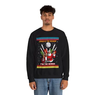 Jesus Is The Reason For The Season Ugly Christmas Sweatshirt For Men