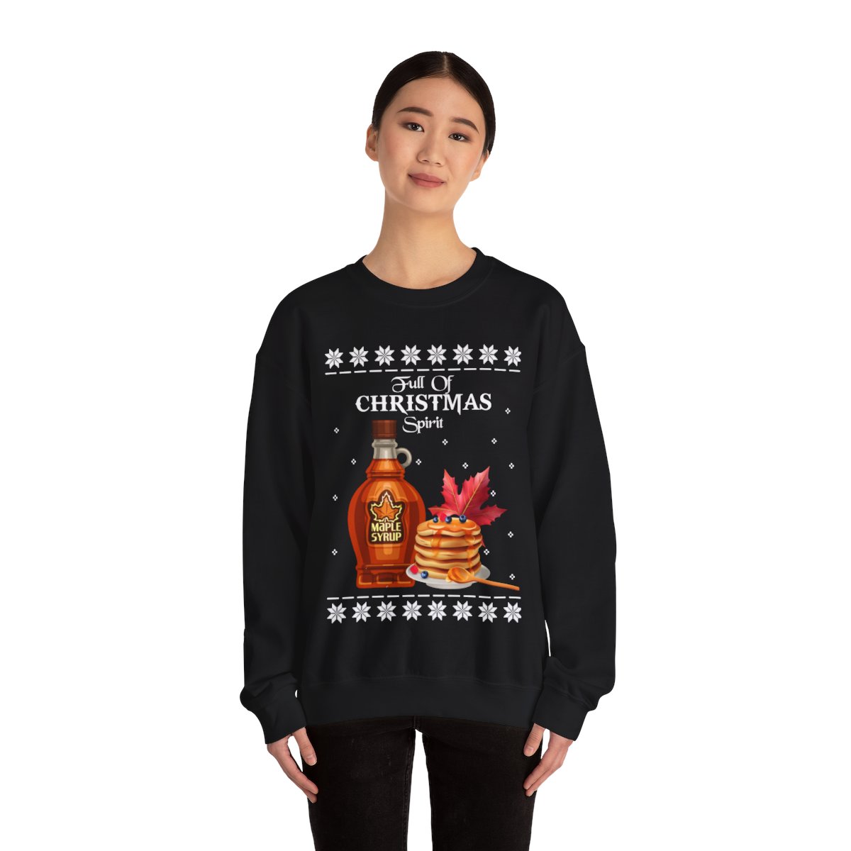 Maple Syrup Full Of Christmas Spirit Ugly Sweater For Women - variant image 1