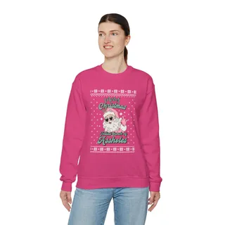 Merry Christmas Pinky Santa Ugly Sweatshirt For Unisex