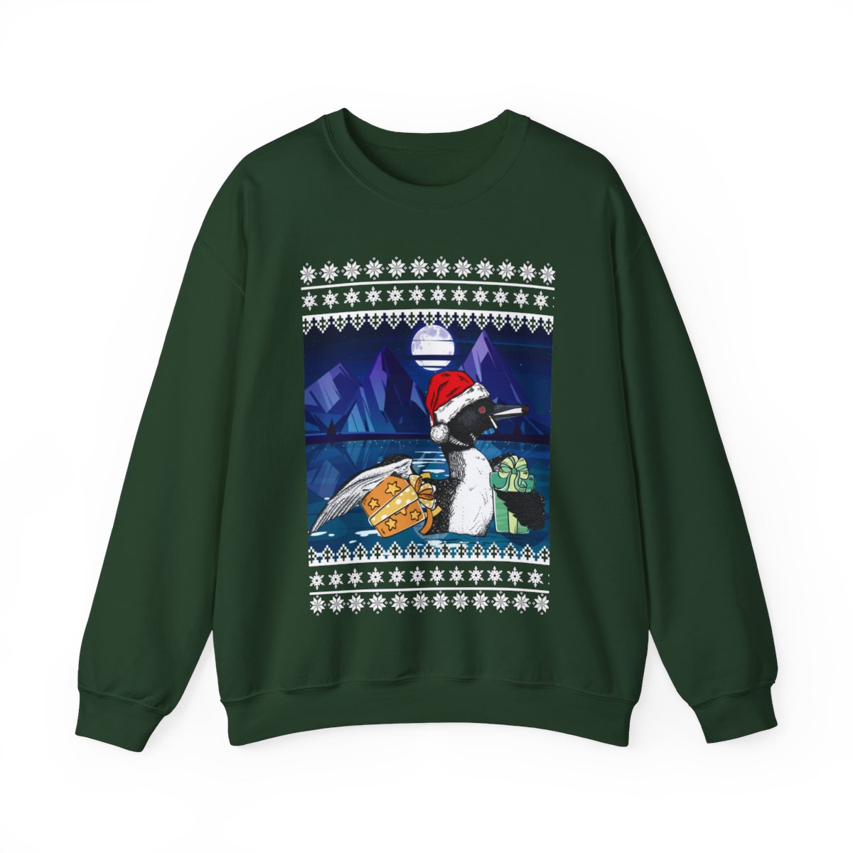 Leave Me A Loon Funny Ugly Christmas Sweatshirt For Women