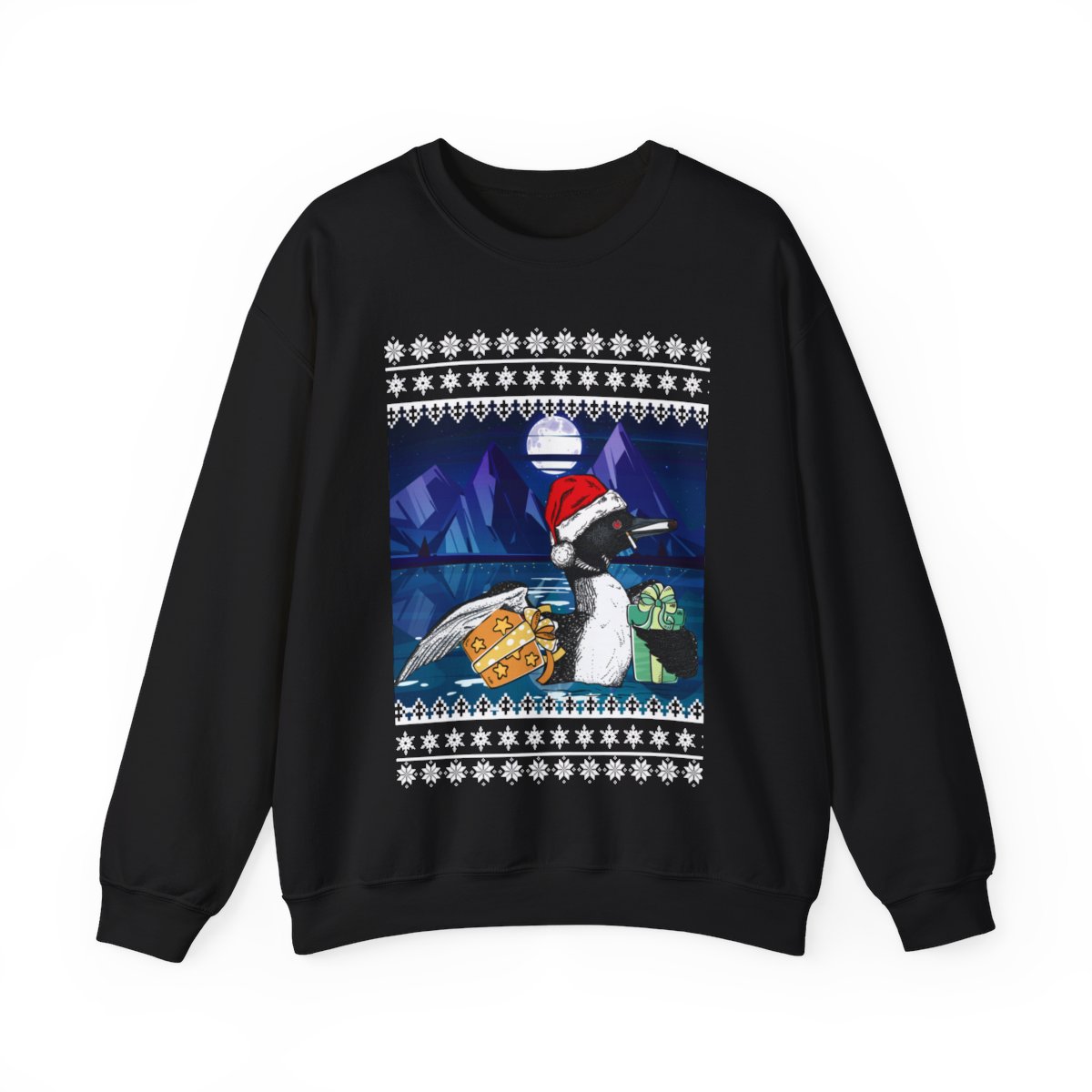 Leave Me A Loon Funny Ugly Christmas Sweatshirt For Women