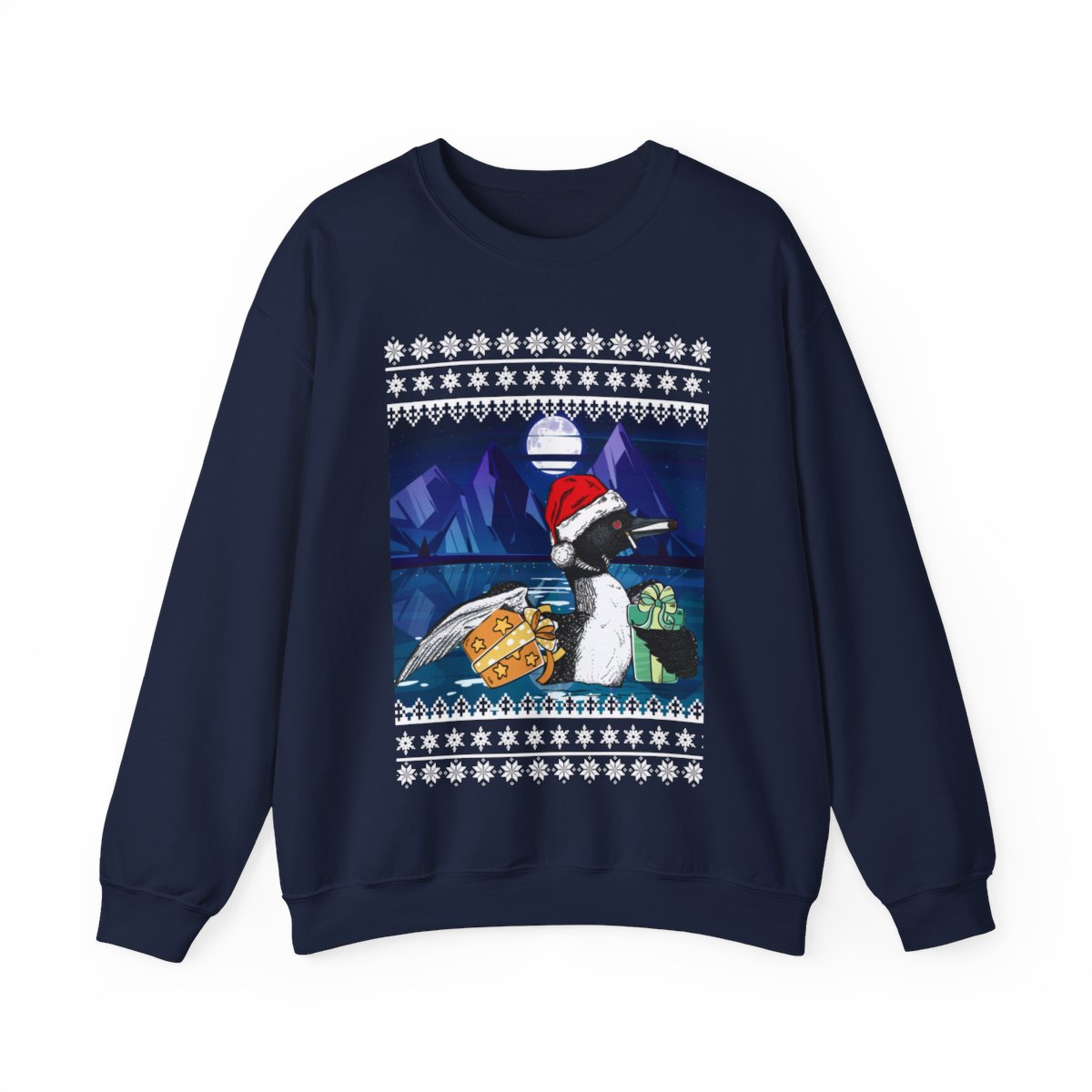 Leave Me A Loon Funny Ugly Christmas Sweatshirt For Women