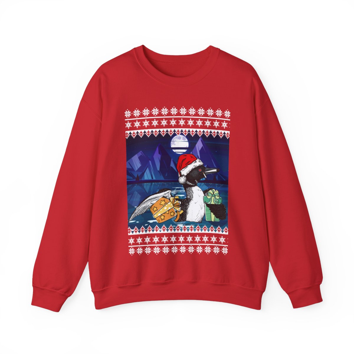Leave Me A Loon Funny Ugly Christmas Sweatshirt For Women