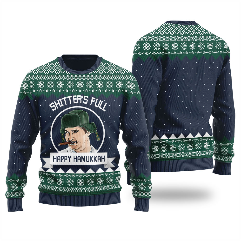 Hanukkah National Lampoon's Christmas Vacation Sweater Navy - variant image 1