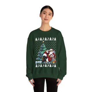 Big Nick Energy Santa Ugly Christmas Sweatshirt For Women