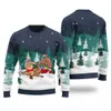Its The Most Wonderful Time For A Beer Santa Barry Wood Ugly Sweater Navy - variant image 1