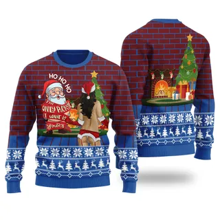 The Only Package I Want Is You Ugly Sweater Royal