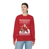 When I Think About You I Touch My Elf Ugly Christmas Sweatshirt Womens