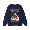 When I Think About You I Touch My Elf Ugly Christmas Sweatshirt Womens