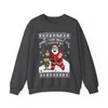 When I Think About You I Touch My Elf Ugly Christmas Sweatshirt Womens