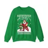 When I Think About You I Touch My Elf Ugly Christmas Sweatshirt Womens