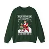 When I Think About You I Touch My Elf Ugly Christmas Sweatshirt Womens