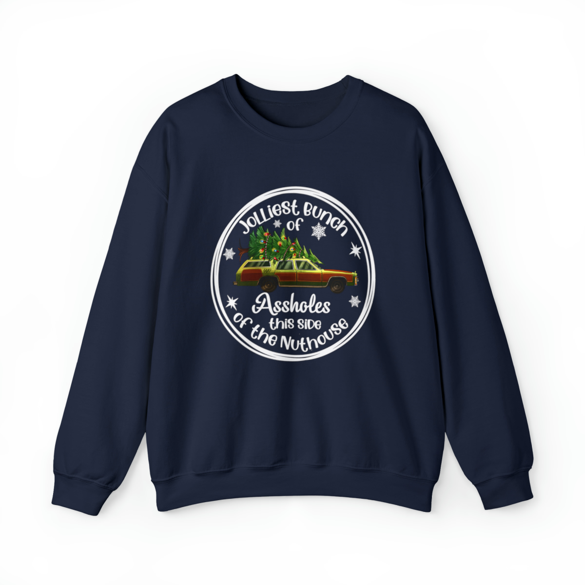 Jolliest Bunch Of Christmas Vacation Car Ugly Sweater Adults