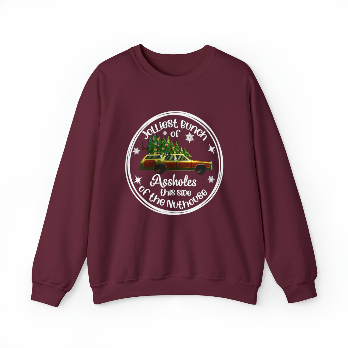 Jolliest Bunch Of Christmas Vacation Car Ugly Sweater Adults