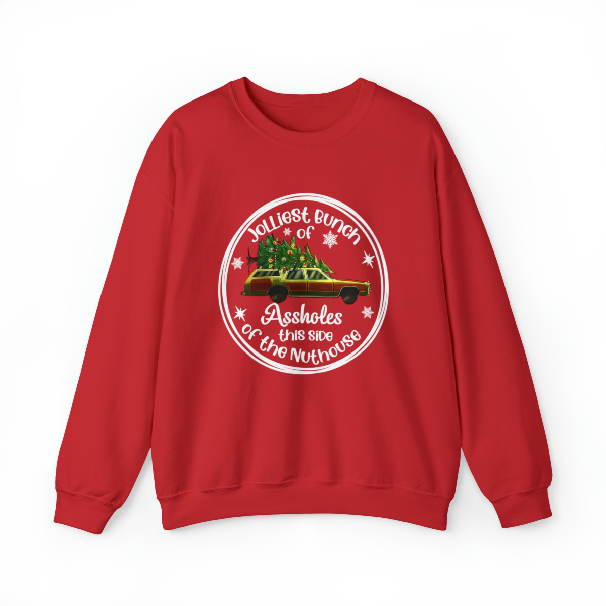 Jolliest Bunch Of Christmas Vacation Car Ugly Sweater Adults