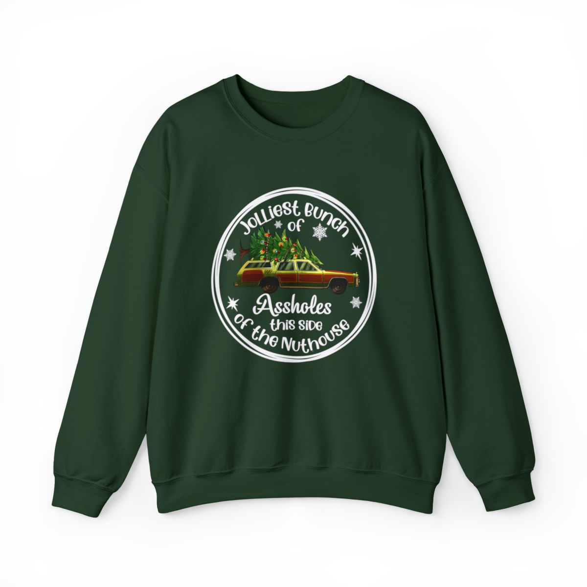 Jolliest Bunch Of Christmas Vacation Car Ugly Sweater Adults
