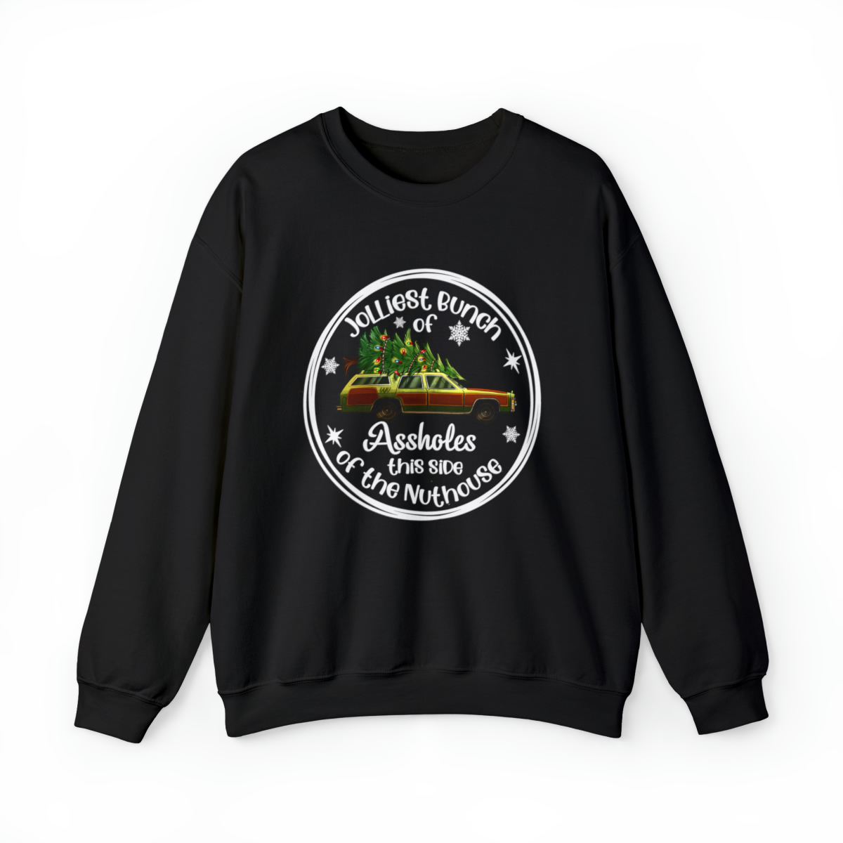 Jolliest Bunch Of Christmas Vacation Car Ugly Sweater Adults