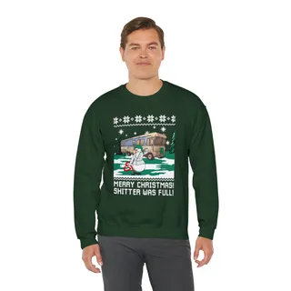 Merry Christmas shitter Was Full Ugly Christmas Sweater Canada