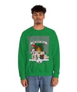 Santa Chill With Beer Funny Ugly Christmas Sweatshirt For Men 88