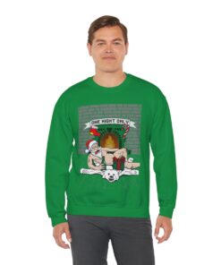 Santa Chill With Beer Funny Ugly Christmas Sweatshirt For Men 93