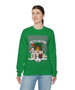 Santa Chill With Beer Funny Ugly Christmas Sweatshirt For Men 95