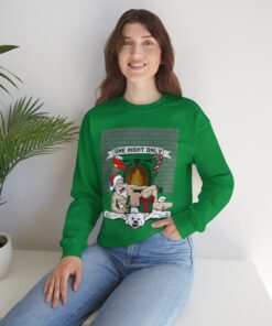 Santa Chill With Beer Funny Ugly Christmas Sweatshirt For Men 98