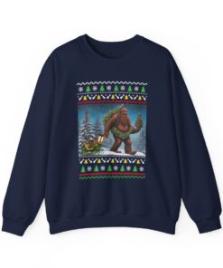 Believe In Bigfoot Funny Ugly Christmas Sweatshirt For Unisex