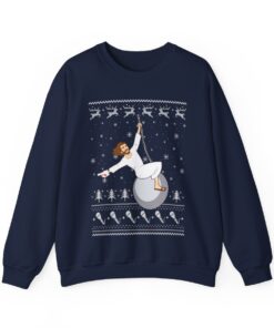 Alternative view of It's Your Birthday Jesus Funny Ugly Christmas Sweatshirt For Men