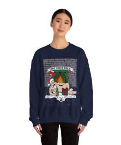 Santa Chill With Beer Funny Ugly Christmas Sweatshirt For Men 59