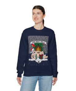 Santa Chill With Beer Funny Ugly Christmas Sweatshirt For Men 62