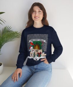 Santa Chill With Beer Funny Ugly Christmas Sweatshirt For Men 65