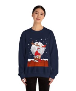 Naughty Santa Women's Ugly Christmas Sweatshirt
