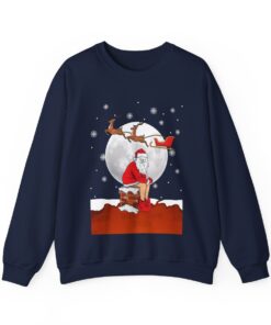 Alternative view of Naughty Santa Women's Ugly Christmas Sweatshirt