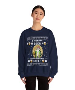 Santa Drinking Beer Women's Ugly Christmas Sweater