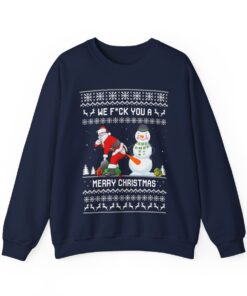Alternative view of Dirty Santa And Snowman Ugly Christmas Sweater For Women