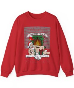 Santa Chill With Beer Funny Ugly Christmas Sweatshirt For Men 100