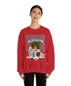 Santa Chill With Beer Funny Ugly Christmas Sweatshirt For Men 103